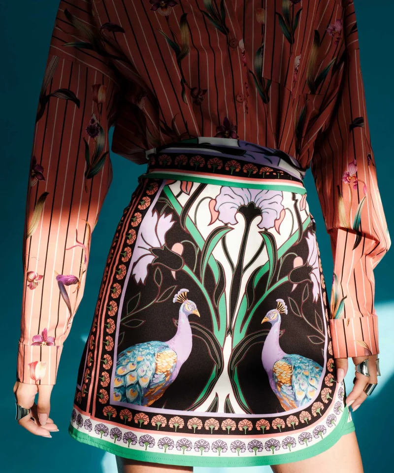 NOSTALGIA WRAP MINI SKIRT