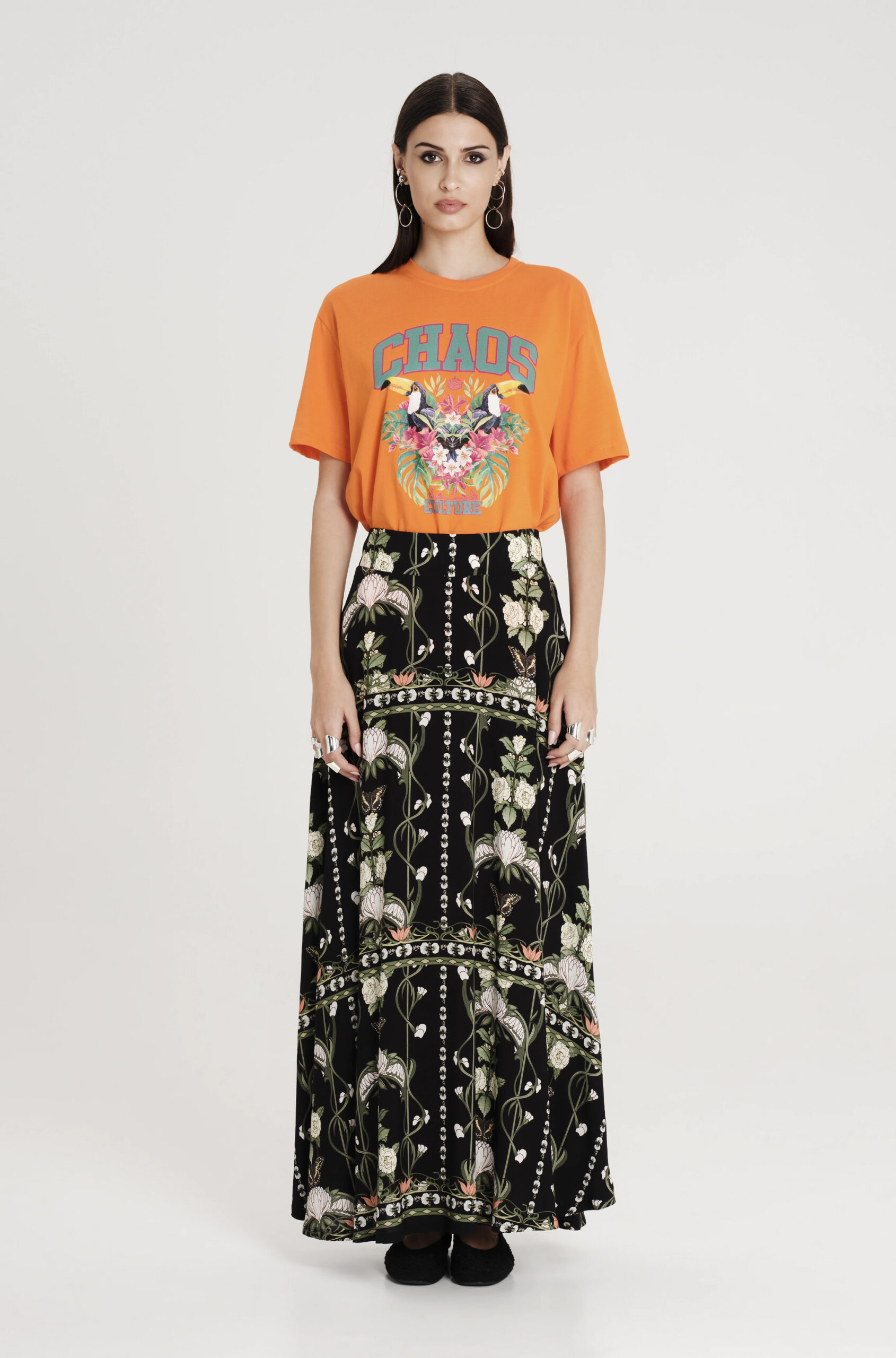 WILDFLOWERS MAXI SKIRT - Viscose