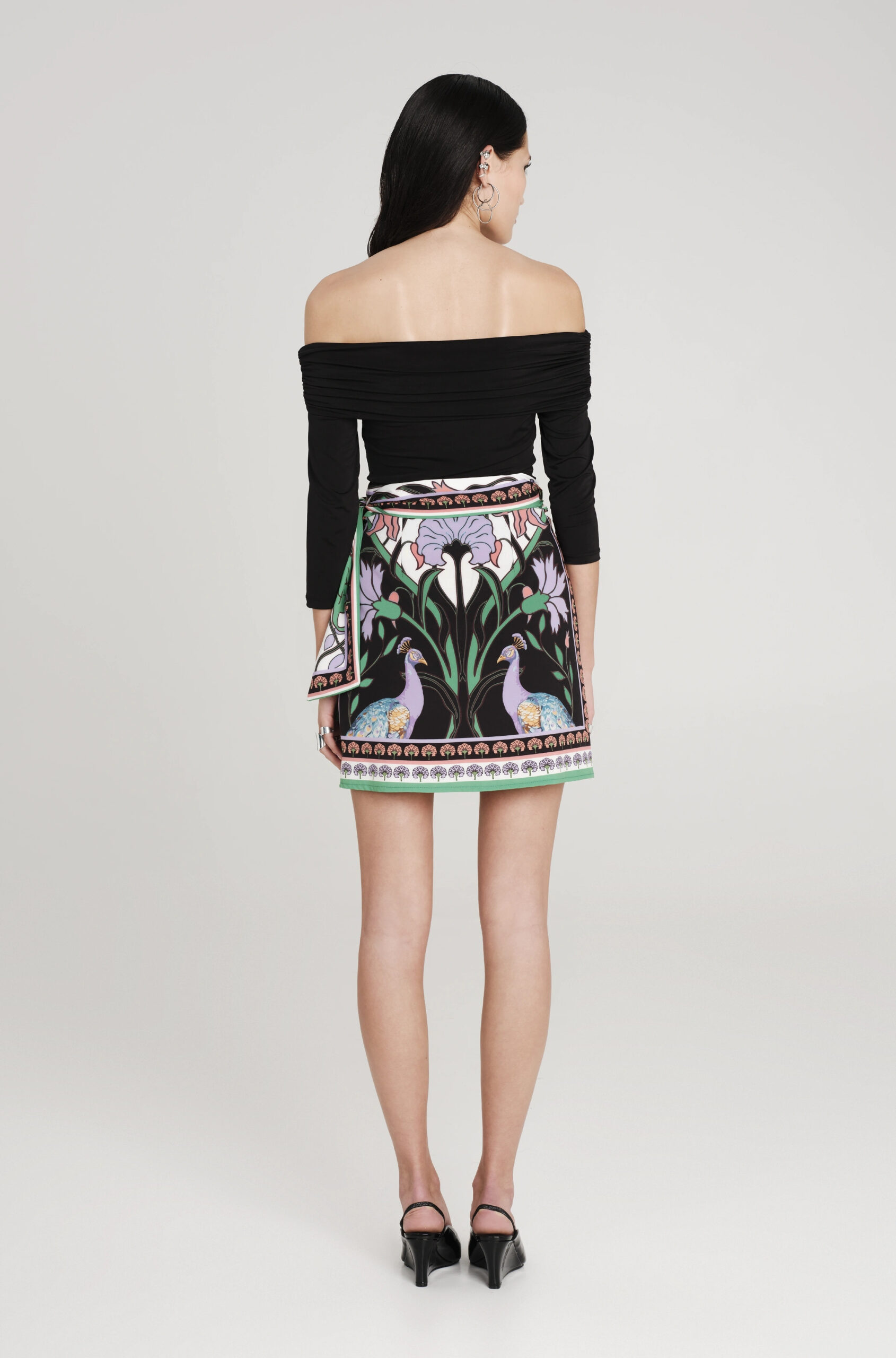 NOSTALGIA WRAP MINI SKIRT - Image 5