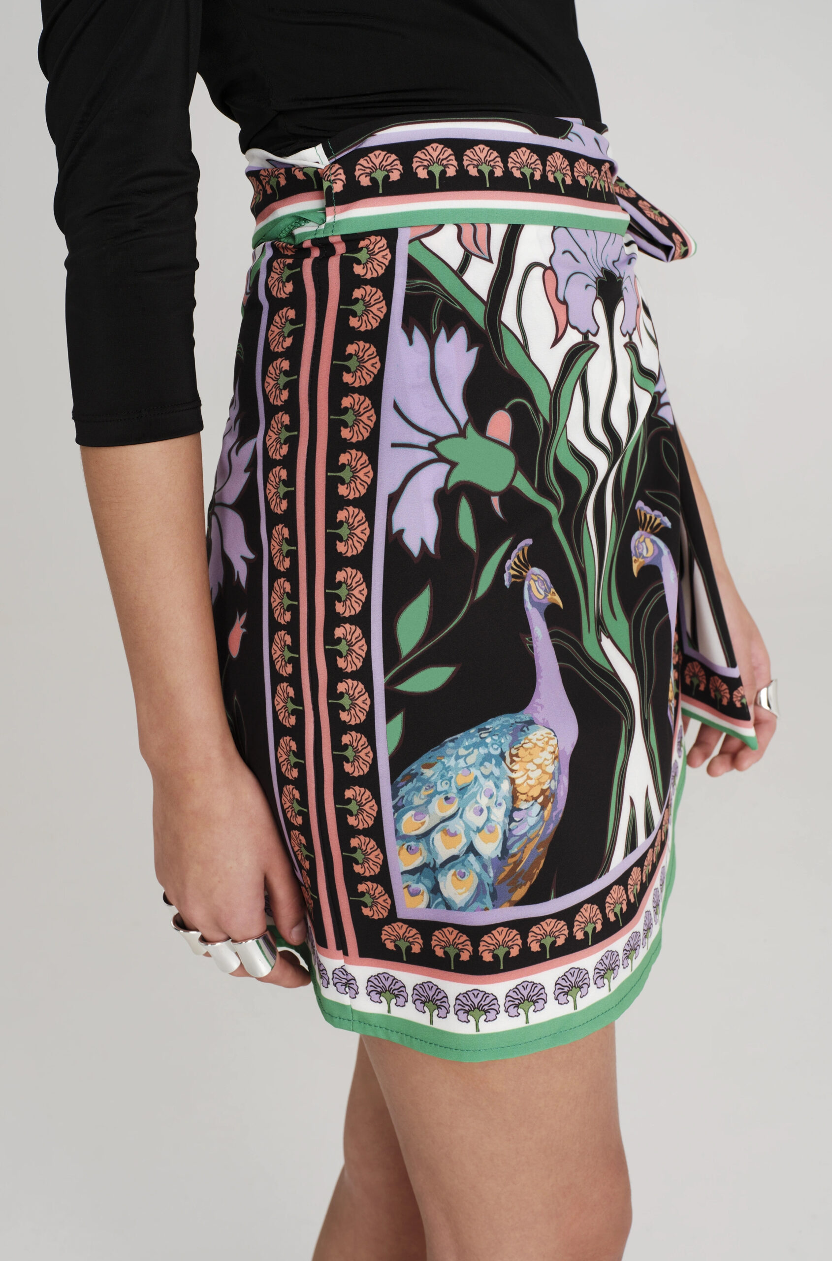 NOSTALGIA WRAP MINI SKIRT - Image 7