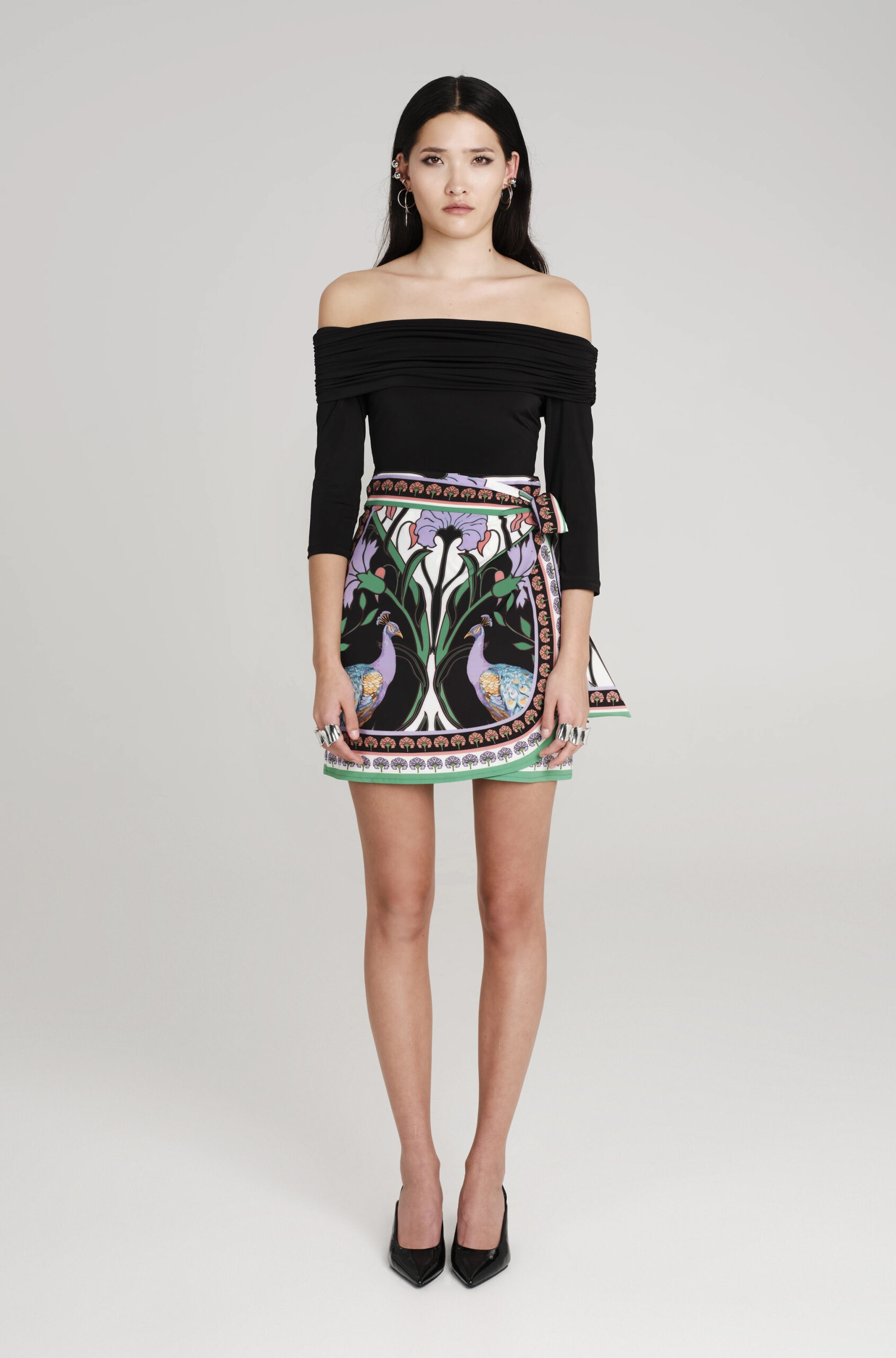 NOSTALGIA WRAP MINI SKIRT - Image 4